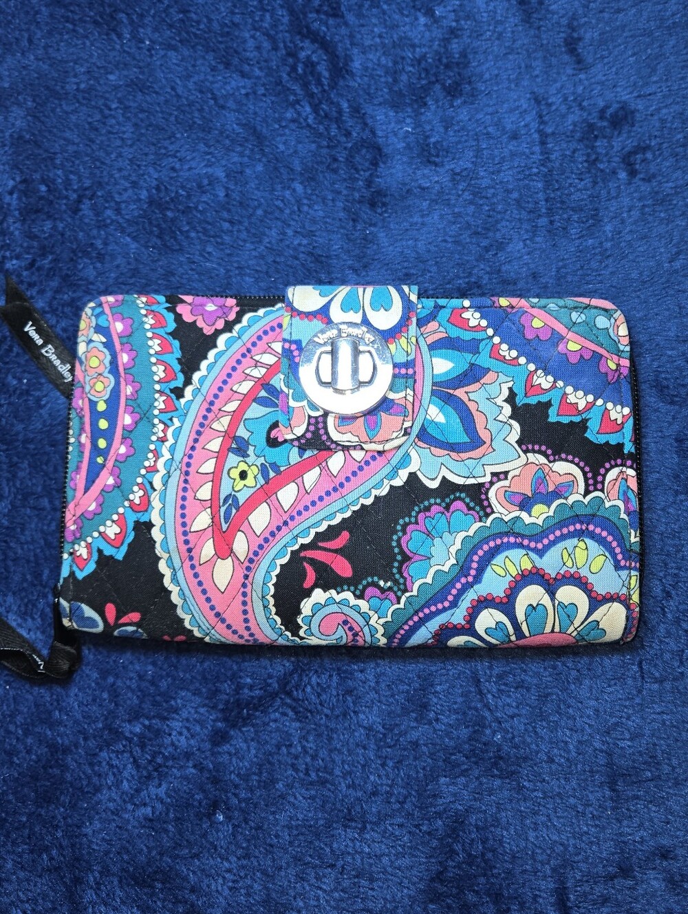 Vera Bradley Turn Lock Haymarket Paisley Wallet
